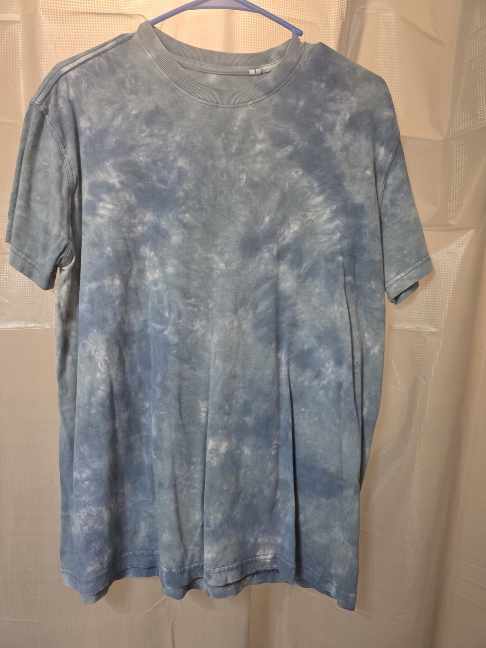 PacSun Blue Tie-Dye Short Sleeve Crewneck Tee